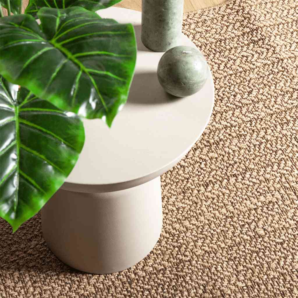 VidaXL Teppich Zizur Beige drinnen und draußen 100x200 cm Juteoptik