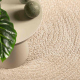 VidaXL Teppich Zizur Beige drinnen und draußen 60x110 cm Juteoptik