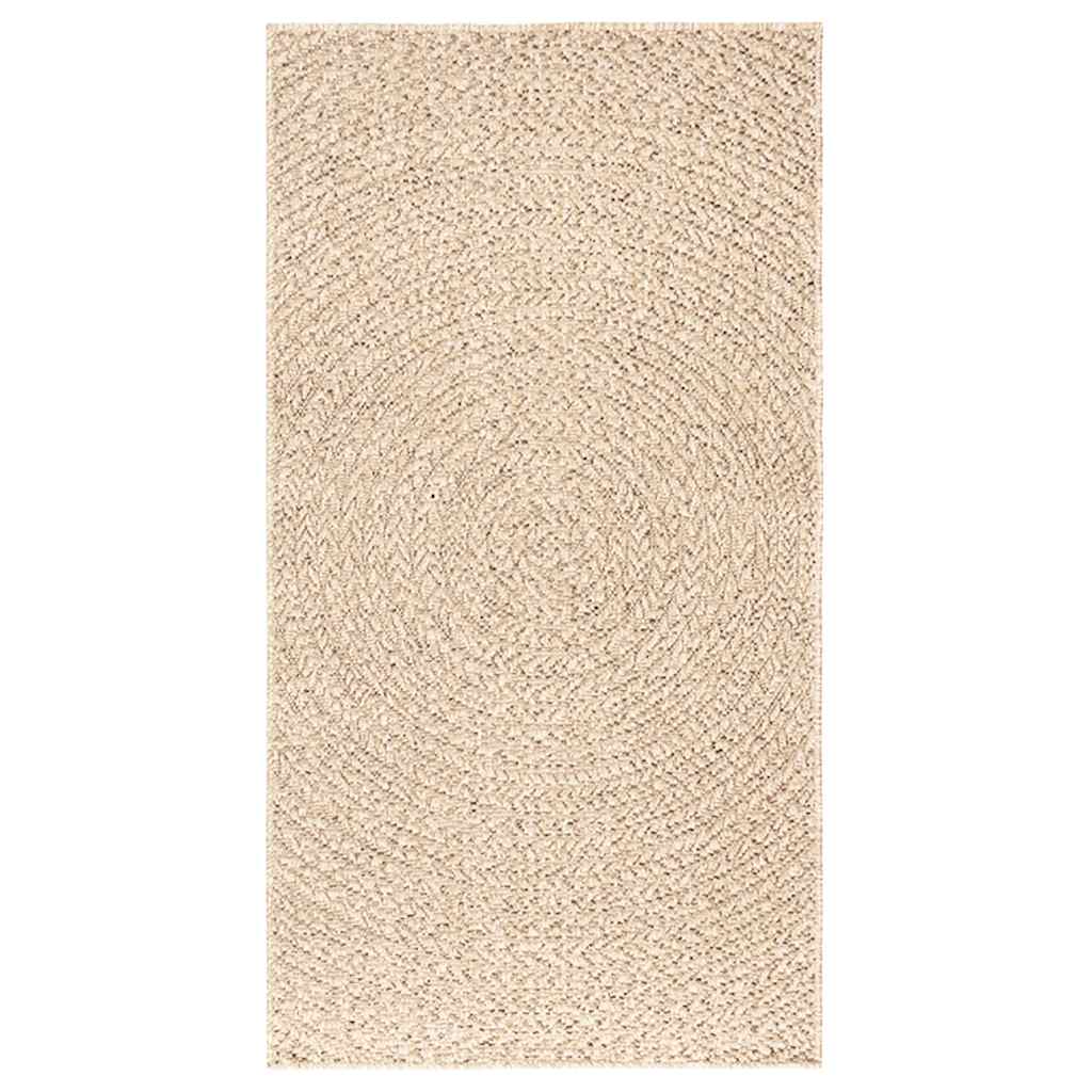 VidaXL Teppich Zizur Beige drinnen und draußen 80x150 cm Juteoptik