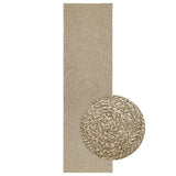 VidaXL Teppich Zizur Beige drinnen und draußen 80x250 cm Juteoptik