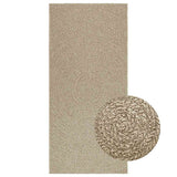 VidaXL Teppich Zizur Beige drinnen und draußen 100x200 cm Juteoptik