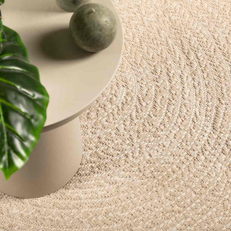 VidaXL Teppich Zizur Beige drinnen und draußen 120x170 cm Juteoptik