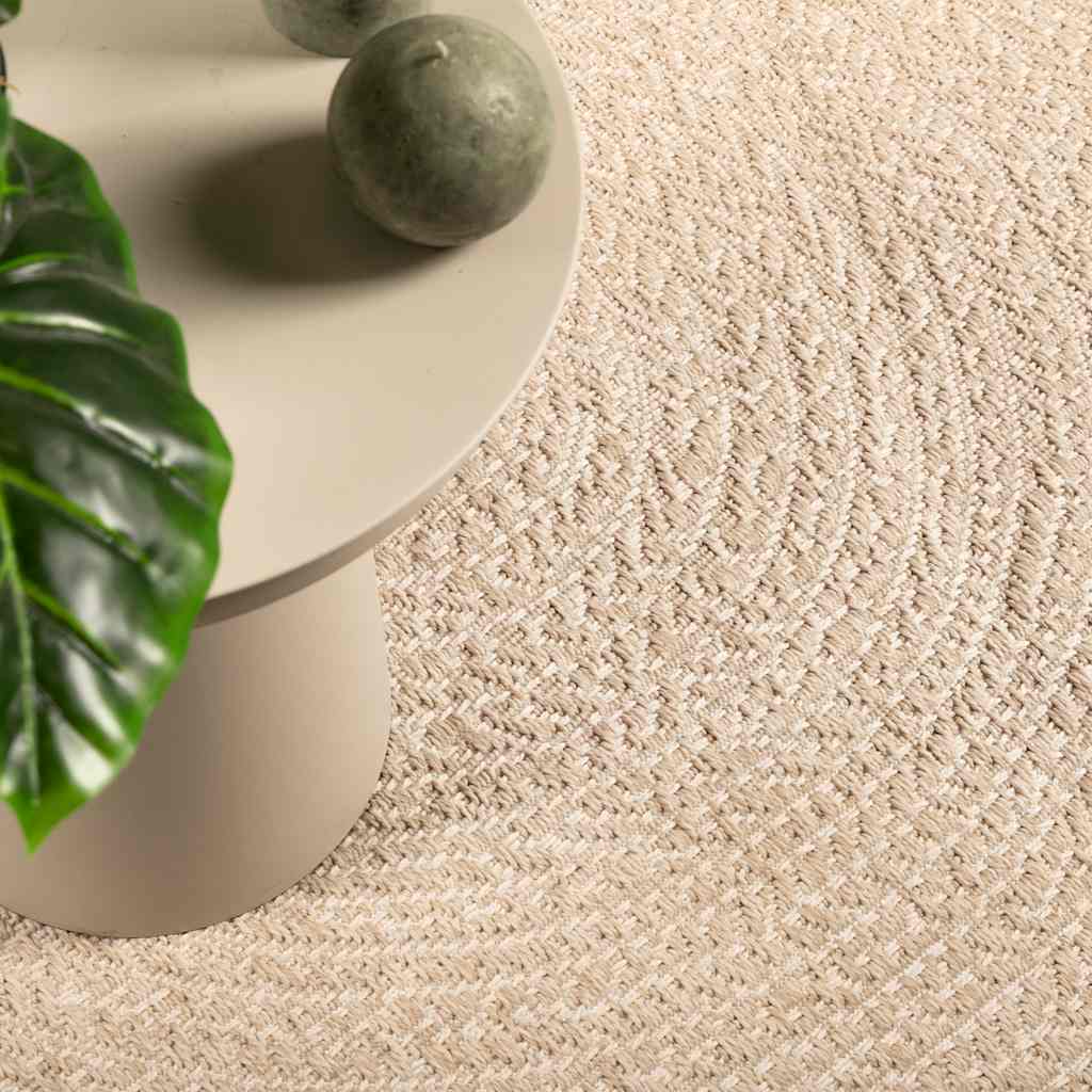 VidaXL Teppich Zizur Beige drinnen und draußen 160x230 cm Juteoptik