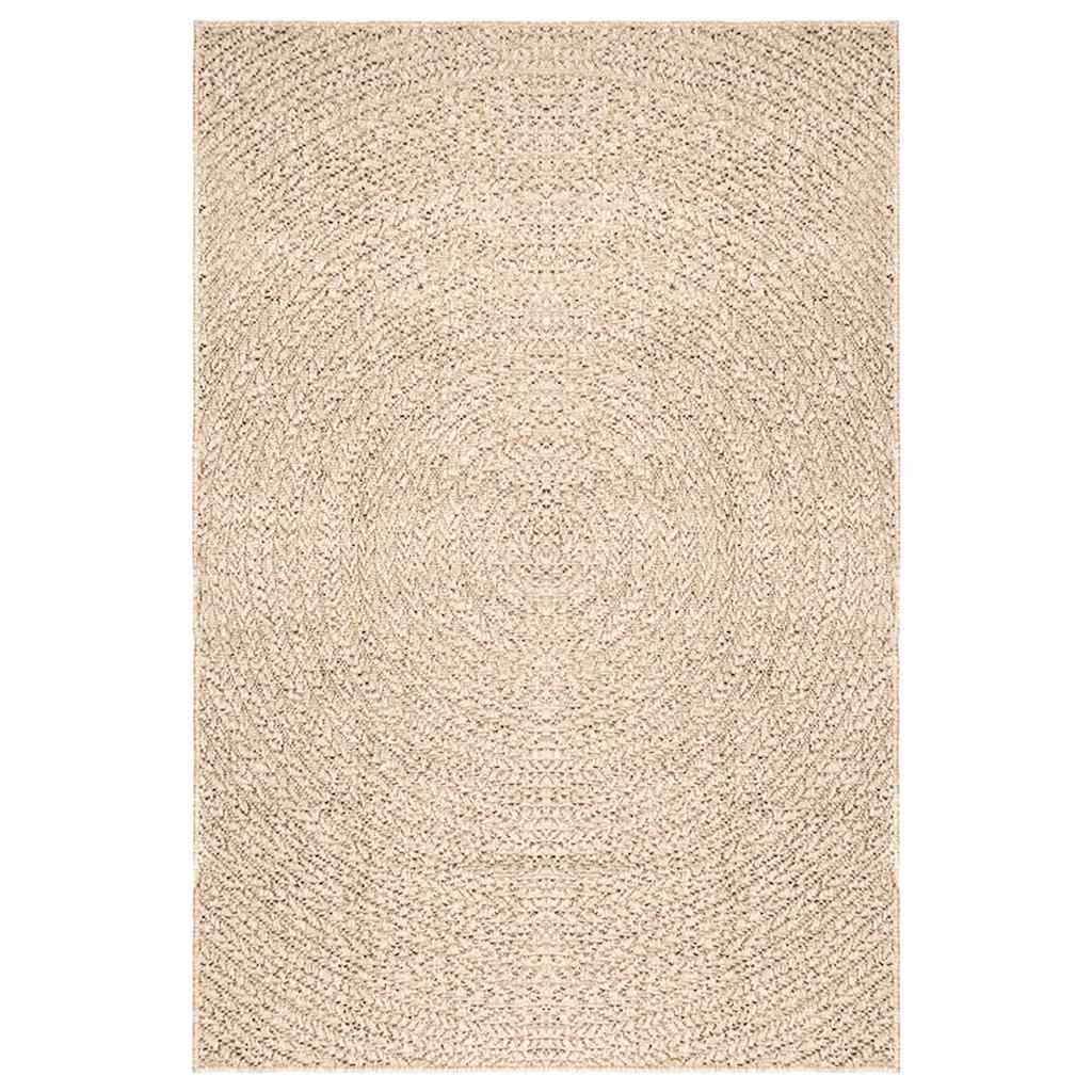 VidaXL Teppich Zizur Beige drinnen und draußen 160x230 cm Juteoptik