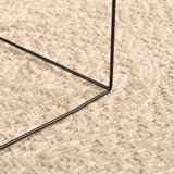 Vidaxxl Teppich Zizur beige innen und außen ø 120 cm Juteoptik