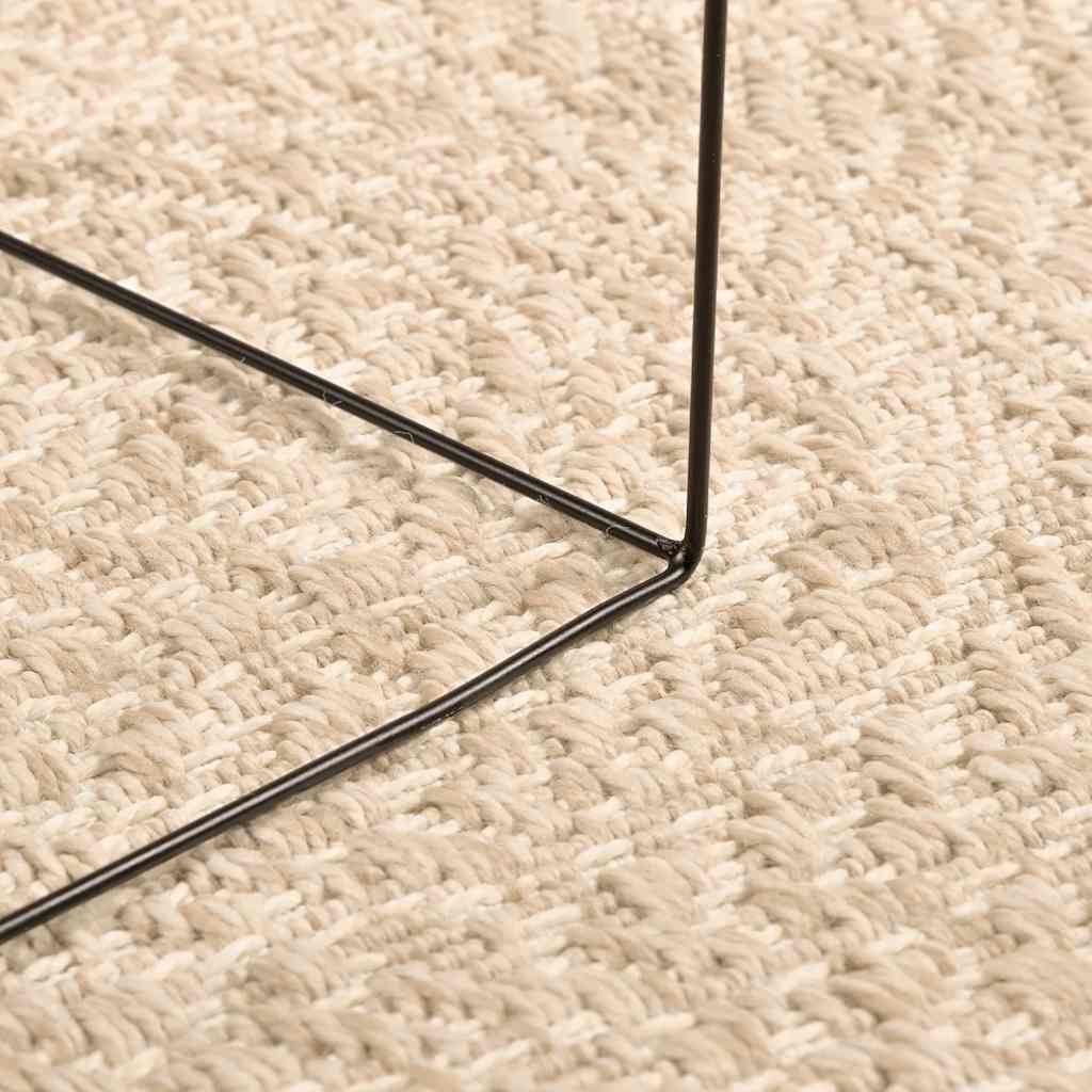 Vidaxl Teppich Zizur beige innen und außen ø 160 cm Juteoptik