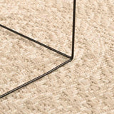 Vidaxl Teppich Zizur beige innen und außen ø 160 cm Juteoptik