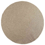 Vidaxl Teppich Zizur Beige drinnen und draußen ø 200 cm Juteoptik