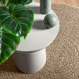 Vidaxl Teppich Zizur Beige drinnen und draußen ø 200 cm Juteoptik