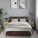 Vidaxl nachtkastjes 2 st wandgemonteerd 40x31x39,5cm sonoma eikenkleur
