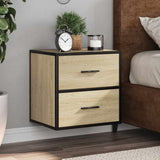 Vidaxl nachtkastjes 2 st wandgemonteerd 40x31x39,5cm sonoma eikenkleur