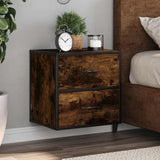 Vidaxl nachtkastjes 2st wandgemonteerd 40x31x39,5cm gerookt eikenkleur