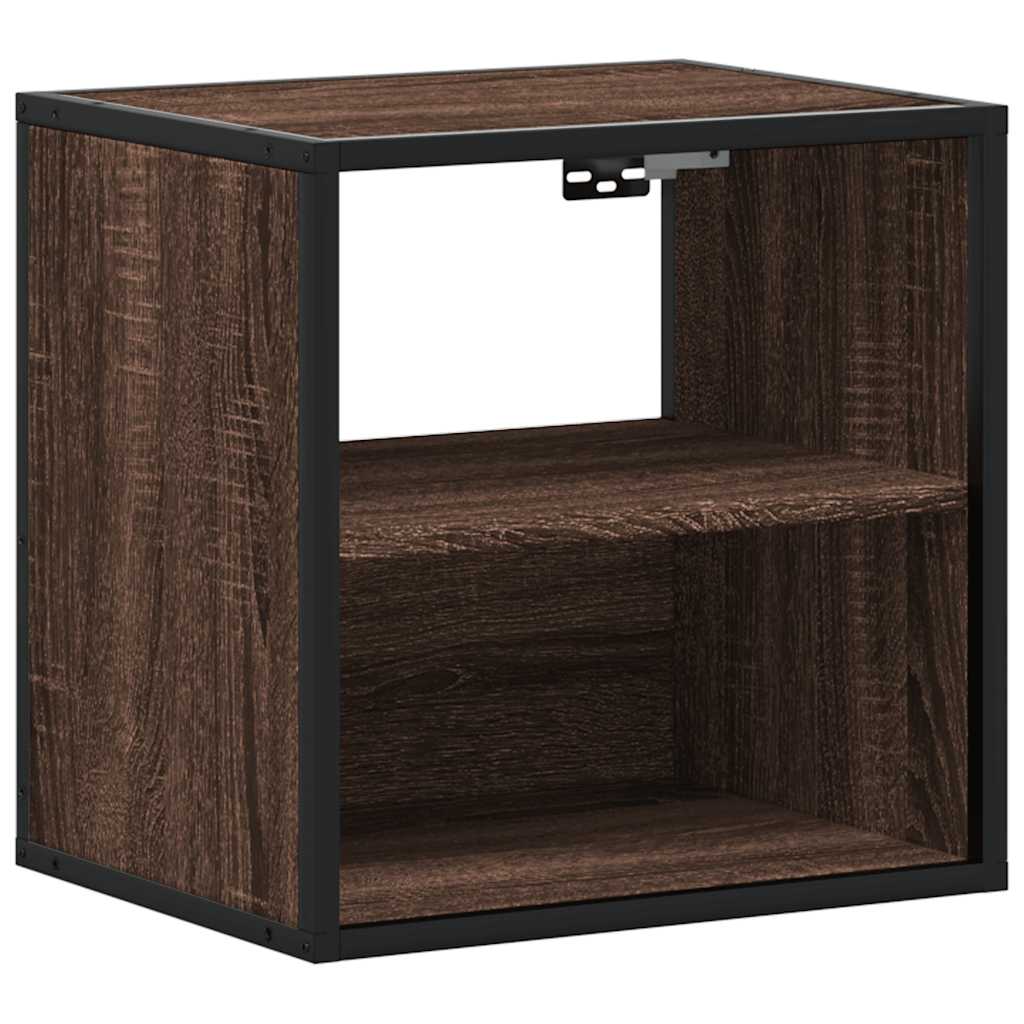 Vidaxl nachtkastje wandgemonteerd 40x31x39,5 cm bruin eikenkleurig