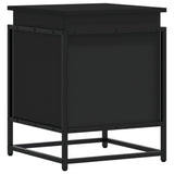 Vidaxx Aufbewahrungsbox mit Deckel 40x40x51,5 cm verarbeitetes Holz schwarz