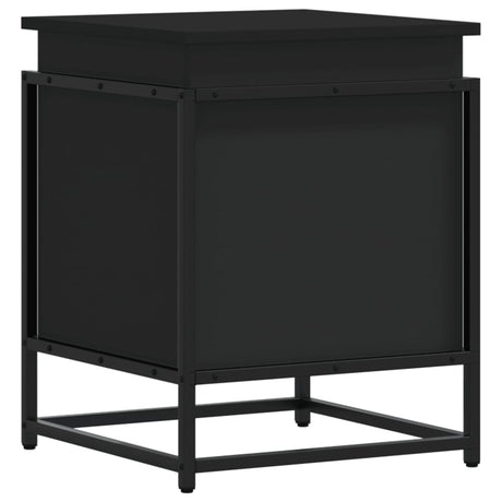 Vidaxx Aufbewahrungsbox mit Deckel 40x40x51,5 cm verarbeitetes Holz schwarz