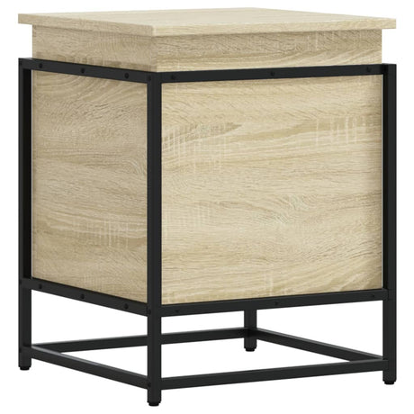 Vidaxx Aufbewahrungsbox mit Deckel 40x40x51,5 cm Holzwerkstoff Sonoma-Eiche