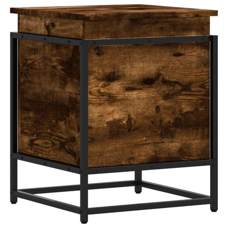Vidaxx Aufbewahrungsbox mit Deckel 40x40x51,5 cm verarbeitetes Holz, Räuchereiche