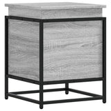 Vidaxxl Aufbewahrungsbox mit Deckel 40x40x51,5 cm verarbeitetes Holz, graues Sonoma