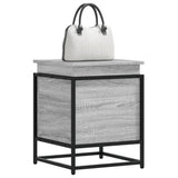 Vidaxxl Aufbewahrungsbox mit Deckel 40x40x51,5 cm verarbeitetes Holz, graues Sonoma