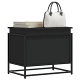 Vidaxx Aufbewahrungsbox mit Deckel 60x40x51,5 cm verarbeitetes Holz schwarz
