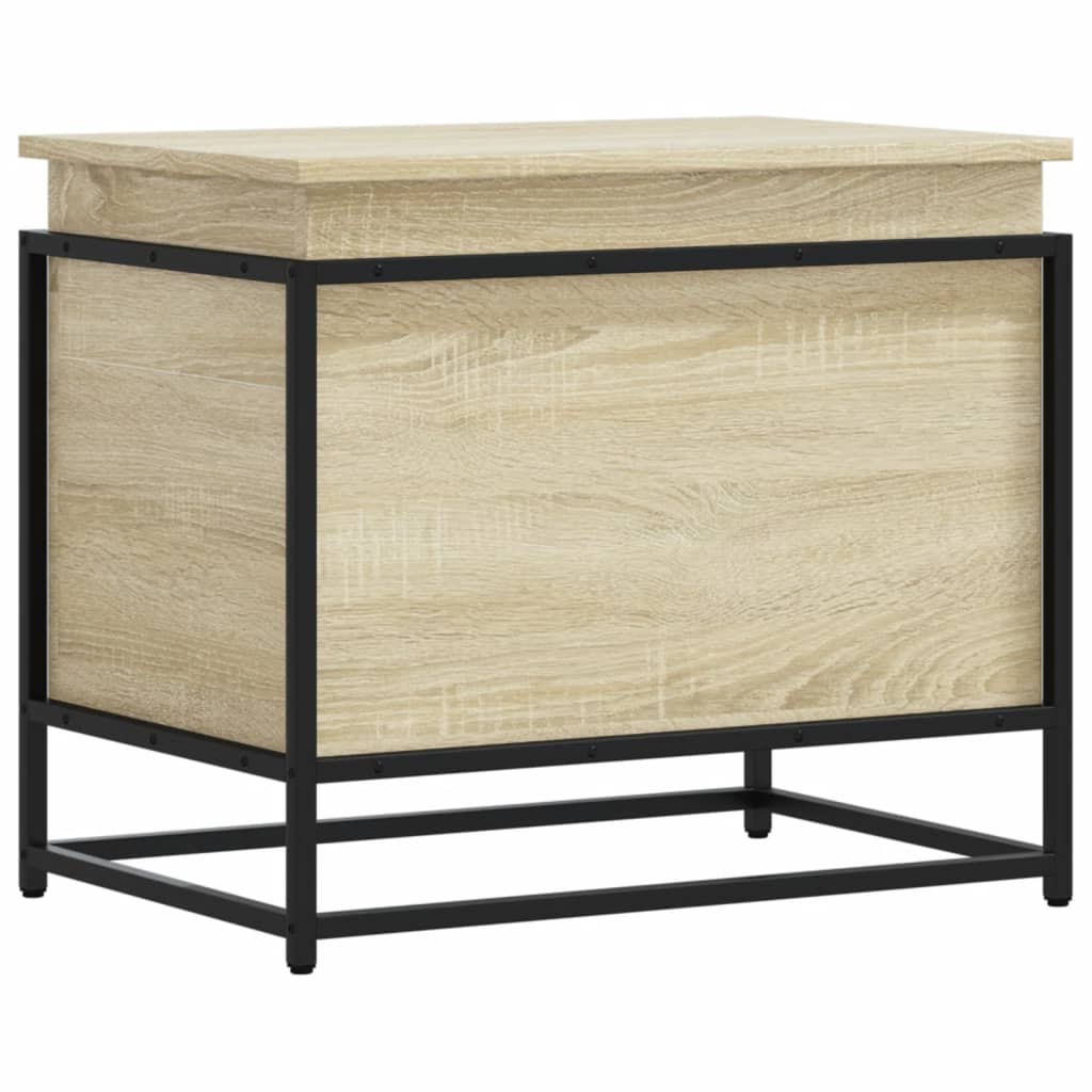 Vidaxx Aufbewahrungsbox mit Deckel 60x40x51,5 cm Holzwerkstoff Sonoma-Eiche