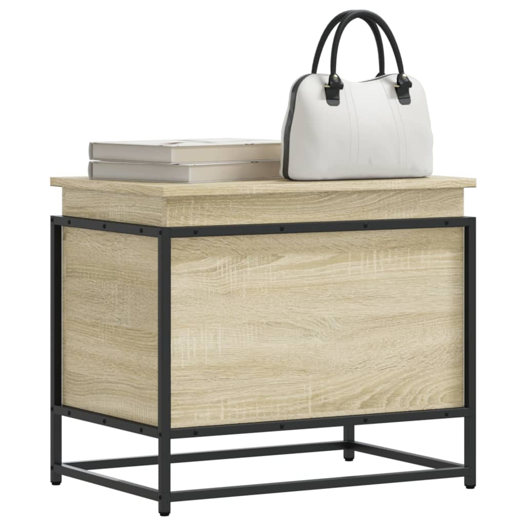 Vidaxx Aufbewahrungsbox mit Deckel 60x40x51,5 cm Holzwerkstoff Sonoma-Eiche