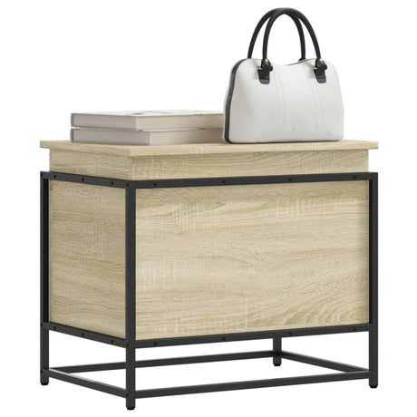 Vidaxx Aufbewahrungsbox mit Deckel 60x40x51,5 cm Holzwerkstoff Sonoma-Eiche