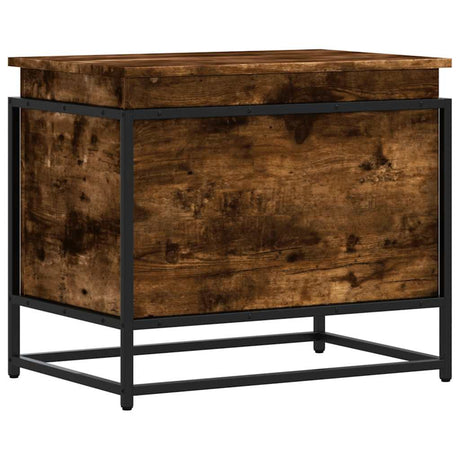 Vidaxx Aufbewahrungsbox mit Deckel 60x40x51,5 cm verarbeitetes Holz, Räuchereiche