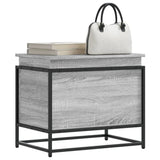 Vidaxxl Aufbewahrungsbox mit Deckel 60x40x51,5 cm verarbeitetes Holz, graues Sonoma
