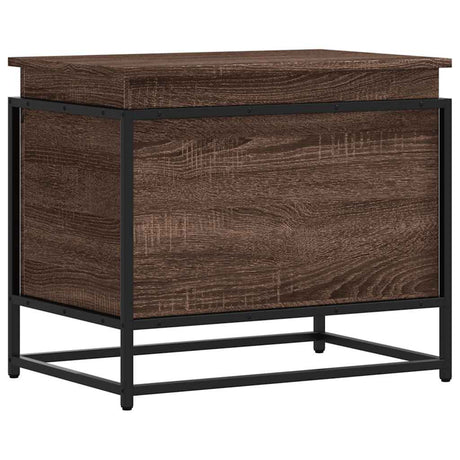 Vidaxx Aufbewahrungsbox mit Deckel 60x40x51,5 cm, fertiges Holz, braune Eiche