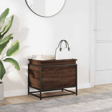 Vidaxx Aufbewahrungsbox mit Deckel 60x40x51,5 cm, fertiges Holz, braune Eiche