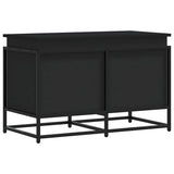 Vidaxx Aufbewahrungsbox mit Deckel 80x40x51,5 cm verarbeitetes Holz schwarz