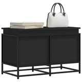 Vidaxx Aufbewahrungsbox mit Deckel 80x40x51,5 cm verarbeitetes Holz schwarz