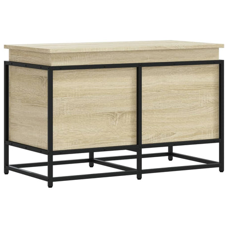 Vidaxx Aufbewahrungsbox mit Deckel 80x40x51,5 cm verarbeitetes Holz Sonoma-Eiche