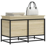 Vidaxx Aufbewahrungsbox mit Deckel 80x40x51,5 cm verarbeitetes Holz Sonoma-Eiche