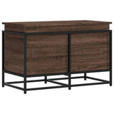 Vidaxx Aufbewahrungsbox mit Deckel 80x40x51,5 cm, fertiges Holz, braune Eiche