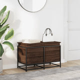 Vidaxx Aufbewahrungsbox mit Deckel 80x40x51,5 cm, fertiges Holz, braune Eiche