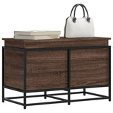 Vidaxx Aufbewahrungsbox mit Deckel 80x40x51,5 cm, fertiges Holz, braune Eiche