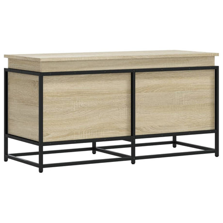 Vidaxx Aufbewahrungsbox mit Deckel 100x40x51,5 cm Holzwerkstoff Sonoma-Eiche