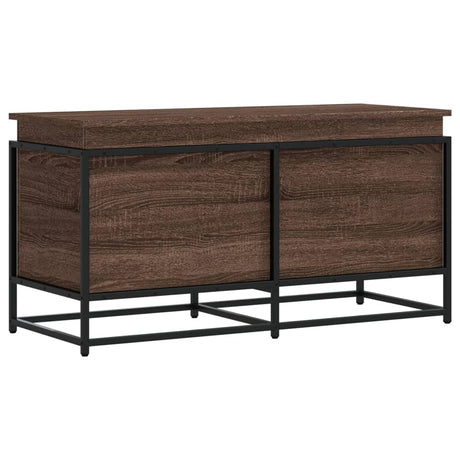 Vidaxx Aufbewahrungsbox mit Deckel 100 x 40 x 51,5 cm, Holzwerkstoff, braune Eiche