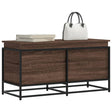 Vidaxx Aufbewahrungsbox mit Deckel 100 x 40 x 51,5 cm, Holzwerkstoff, braune Eiche