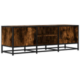 Vidaxl tv-meubel 120x35x41 cm bewerkt hout metaal gerookt eikenkleurig
