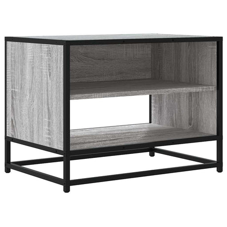 Vidaxl tv-meubel 61x40x46 cm bewerkt hout metaal grijs sonoma eiken