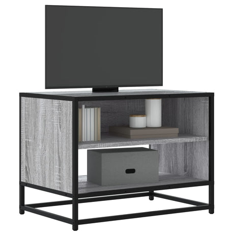 Vidaxl tv-meubel 61x40x46 cm bewerkt hout metaal grijs sonoma eiken