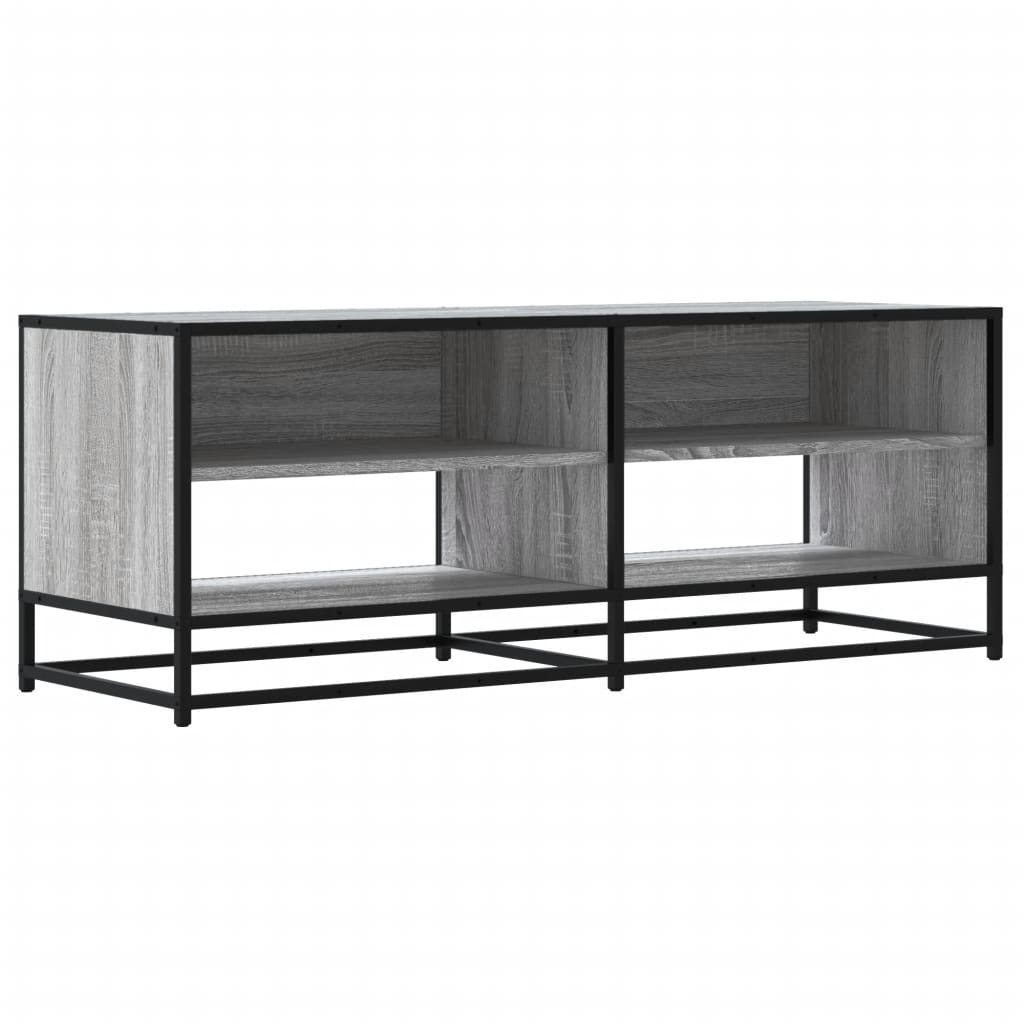 Vidaxl tv-meubel 120,5x40x46 cm bewerkt hout metaal grijs sonoma eiken
