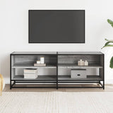 Vidaxl tv-meubel 120,5x40x46 cm bewerkt hout metaal grijs sonoma eiken