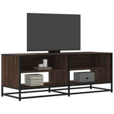 Vidaxl tv-meubel 120,5x40x46 cm bewerkt hout metaal bruin eikenkleur