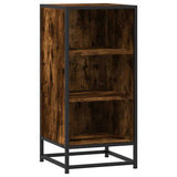 Vidaxl dressoir 35,5x35x76 cm bewerkt hout en metaal gerookt eiken