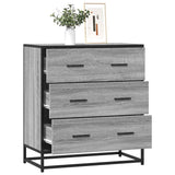 Vidaxl dressoir 68x35x76 cm bewerkt hout en metaal grijs sonoma