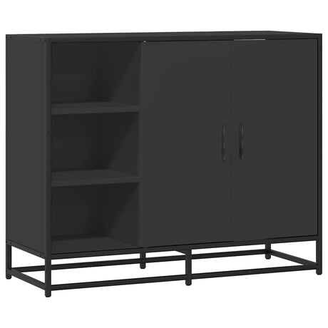Vidaxl dressoir 92x35x76 cm bewerkt hout zwart